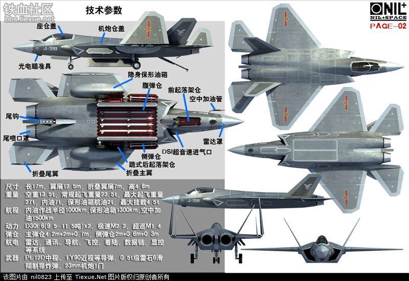 歼35舰载机设想详图