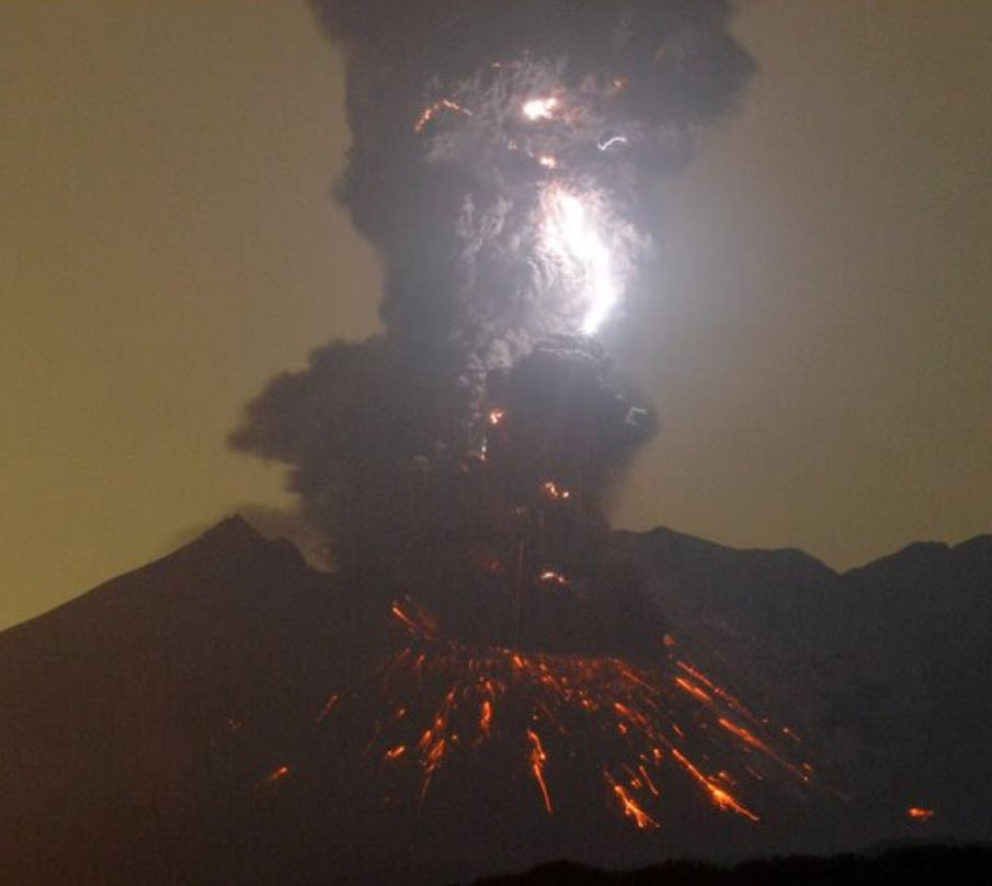 日本樱岛火山爆发，探索火山喷发的震撼力量