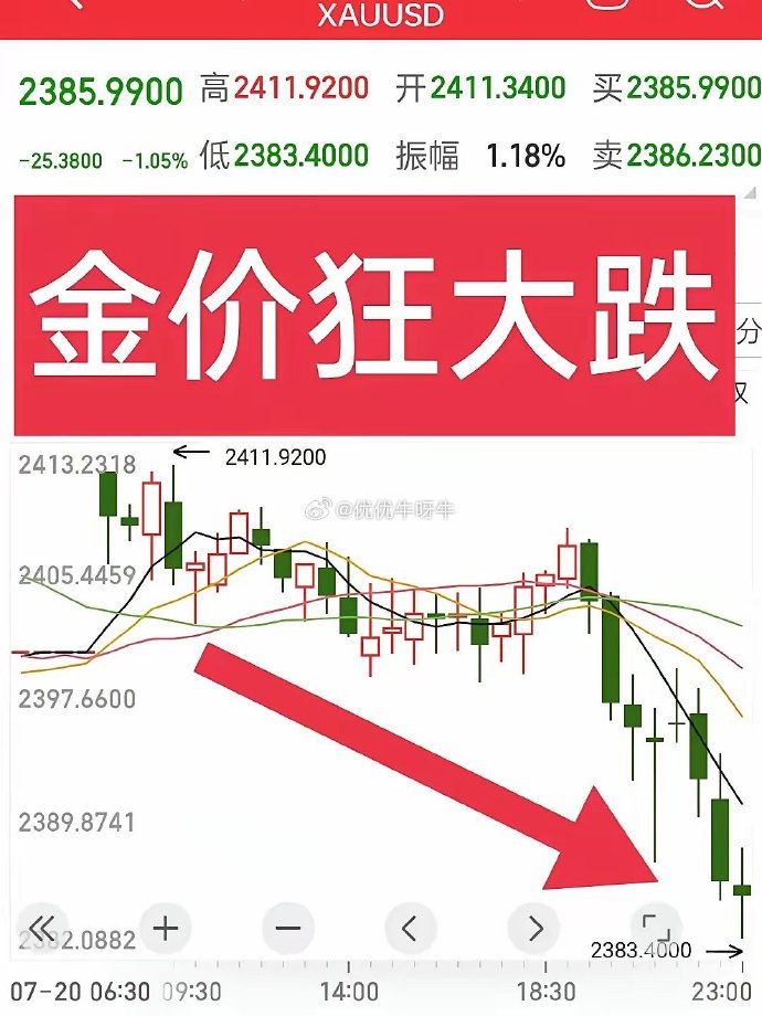 金价大跳水，投资者面临亏损风险！揭秘黄金市场的惊涛骇浪